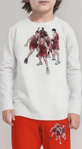 Pijama Largo Niños Algodon Slam Dunk Shohoku Equipo