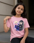 Polera Color Algodón 100% Niñas Merlina Enid Kawaii