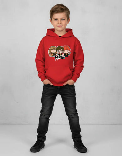 Polerón Harry Potter Y Amigos Personalizado Niños Y Niñas