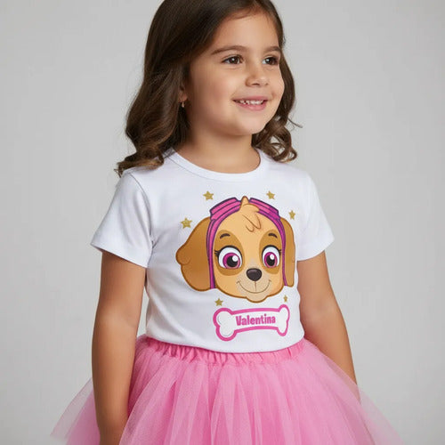 Conjunto Disfraz Skye Paw Patrol 2 Niñas Personalizado
