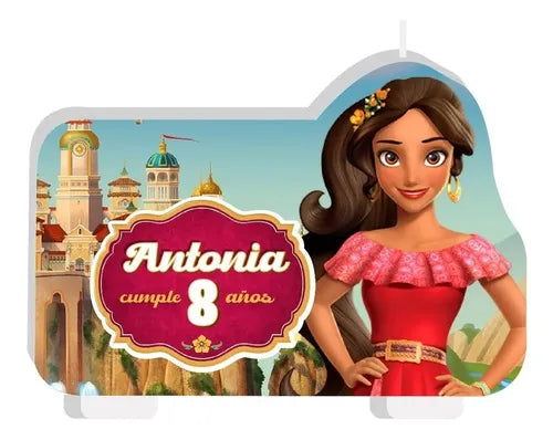 Vela Cumpleaños Personalizada Elena De Avalor