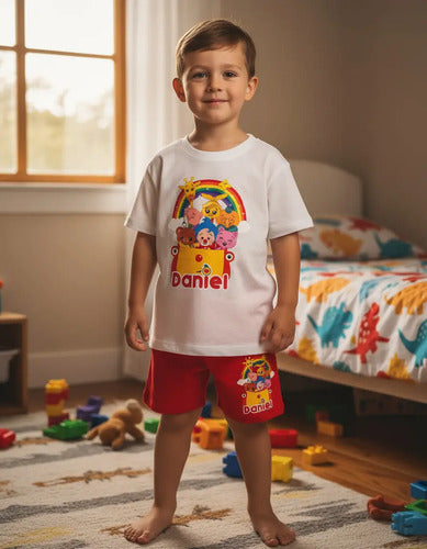 Pijama Plim Plim Amigos Personalizado Niños Y Niñas