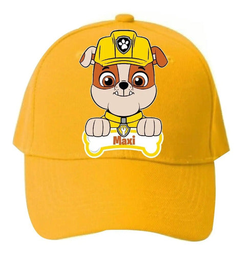 Jockey Rubble Paw Patrol 1 Niños Personalizado  Amarillo Talla Niños