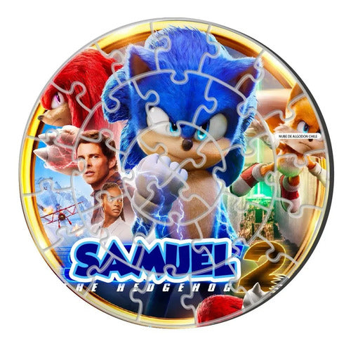 Puzzle Rompecabezas Sonic Personalizado Dia Del Niño Navidad