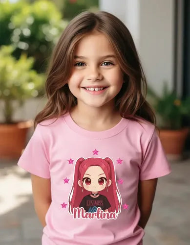 Polera Mira Huntrix Demon Hunter K Pop Personalizada Niñas