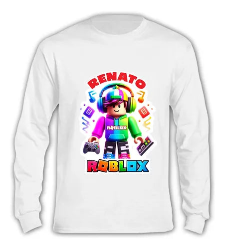 Pijama Largo Roblox D1 Niños Algodón Personalizado