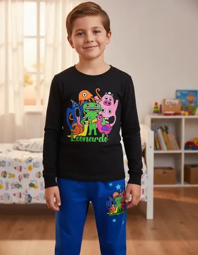 Pijama Largo Garten Of Banban Niños Algodón Personalizado