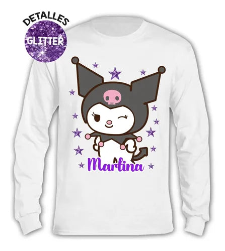 Pijama Largo Kuromi D2 Niñas Personalizado Algodon