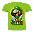 Polera Luigi Bros Personalizada Niños 100% Algodón