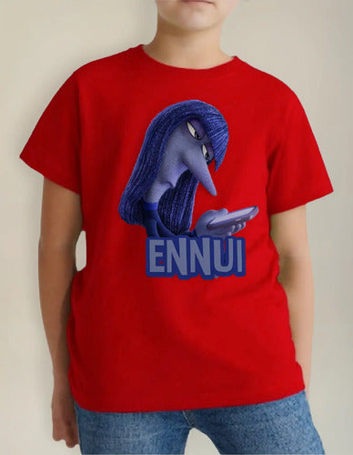 Polera Color Algodón 100% Niños Intensa Ennui Aburrimi Mente