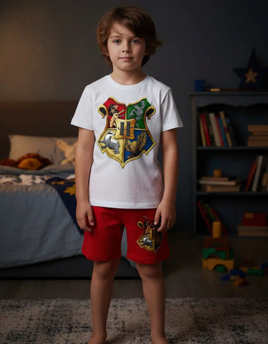 Pijama Hogwarts Harry Potter Niños 100% Algodón