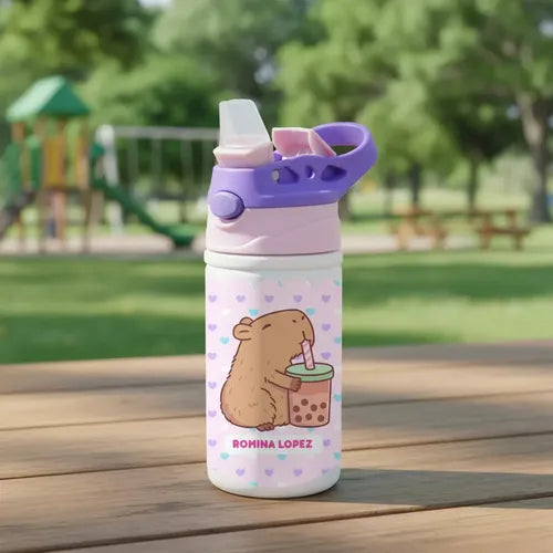 Botella Agua Colegio Capibara Personalizada Niñas