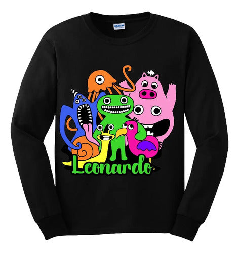 Polera Garten Of Banban Manga Larga Personalizada Niños
