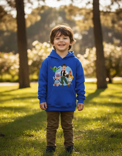 Polerón Canguro Algodón Niños Granja Zenon