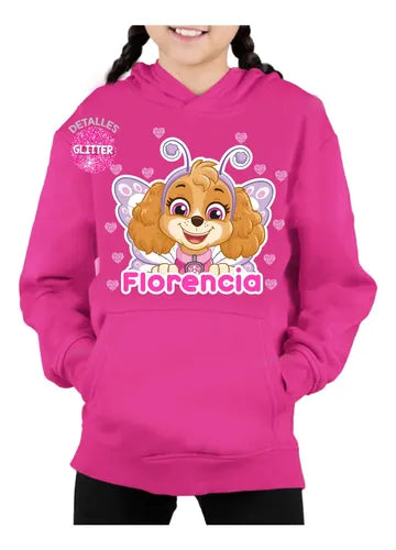 Polerón Skye Paw Patrol Hada Niñas Personalizado Algodón