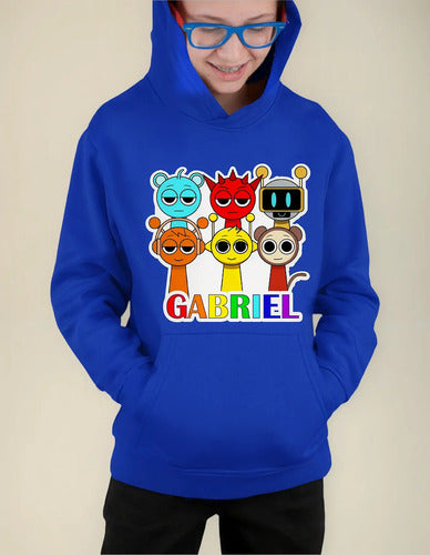 Polerón Canguro Sprunki Personalizado Niños