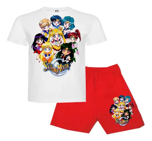 Pijama Corto Niñas Algodon Sailor Moon