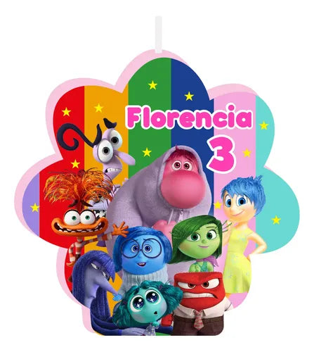 Vela Intensamente 2 Cumpleaños Personalizada Niños