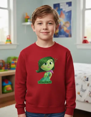 Polerón Polo Algodón Niños Intensa Desagrado Mente