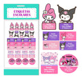 Etiquetas Escolares Personalizadas Kuromi My Melody Ropa Uti Rosa