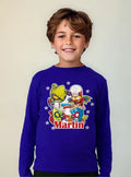 Polera Super Zings Personalizada Niños Manga Larga Algodón