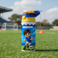 Botella Agua Niño Térmica Escolar Personalizada Futbol Blanco