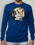 Polera Manga Larga Algodón Niños Gta V