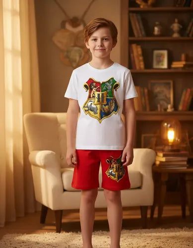 Pijama Hogwarts Harry Potter Niños 100% Algodón