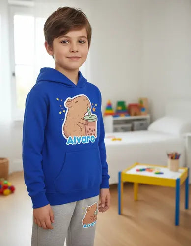 Buzo Capibara Poleron Pantalon Personalizado Niños