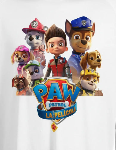 Camiseta Polar Manga Larga Polera Niño Paw Patrol Pelicula