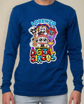 Polera Manga Larga Circo Digital Personalizada Niños Algodón