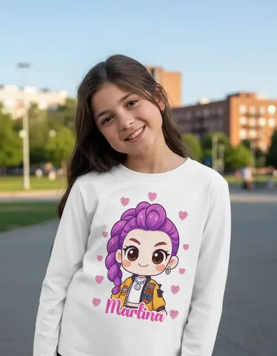 Polera Larga Rumi Huntrix Demon Hunters K Pop Personalizada
