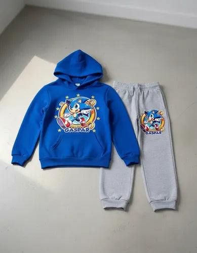 Buzo Sonic Poleron Pantalon Personalizado Niños