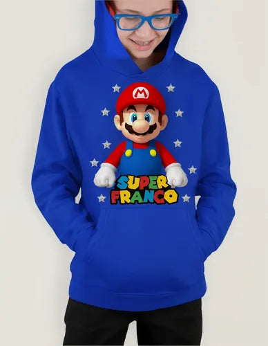 Polerón Canguro Super Mario Bros  Niños