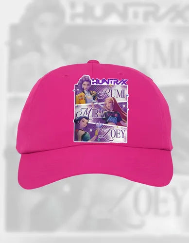Jockey Gorro Niñas Demon Hunter Kpop Huntrix Cuadrado Fucsia 5-10