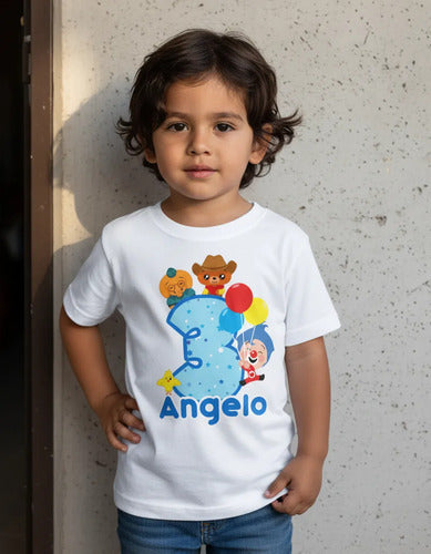 Polera Plim Plim Y Amigos Estampada Personalizada Cumpleaños