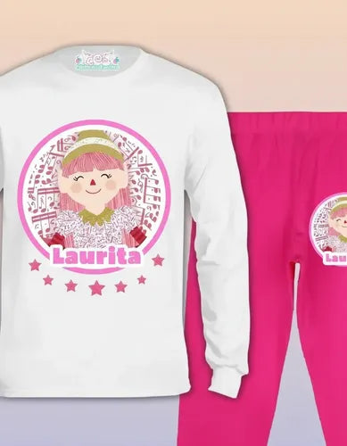Pijama Largo Larila Duendes Mágicos Personalizado Algodón