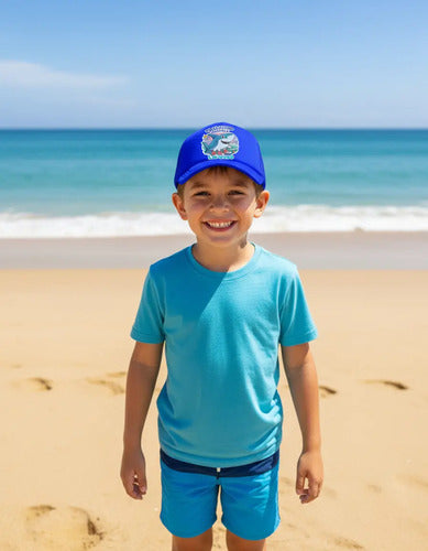 Jockey Tralalero Tralala Brainrot Niños Personalizado 1 Azul Talla Niños Lisa