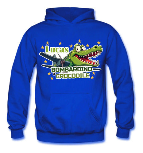 Buzo Bombardino Cocodrilo Poleron  Personalizado