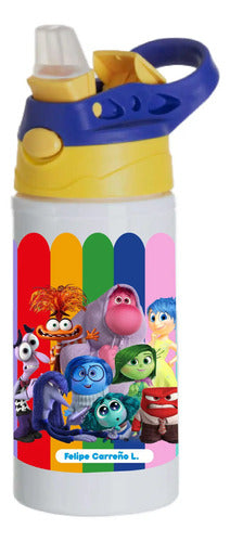 Botella Agua Colegio Pacman Personalizada Niños
