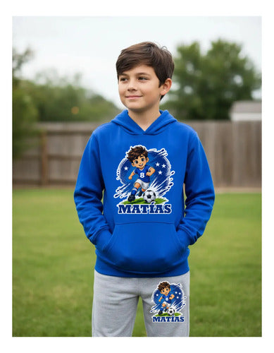 Buzo Futbol Niño Conjunto Deportivo Personalizado Algodon
