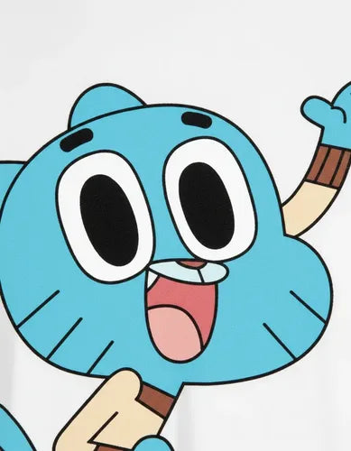 Camiseta Polar Manga Larga Polera Niño Gumball