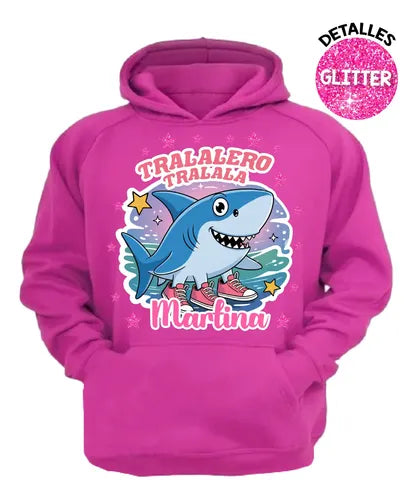 Polerón Tralalero Tralala Niñas Personalizado Algodón