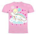 Polera Cinnamoroll Niñas Personaliza Adornos Glitter Algodón
