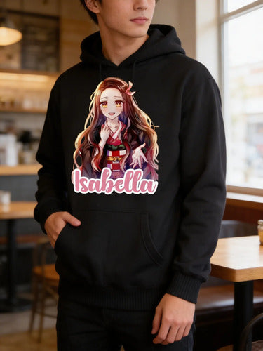 Polerón Kimetsu Demon Slayer Niñas Personalizado Algodón 1