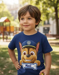 Polera Chase Paw Patrol Niños Personalizada 100% Algodón
