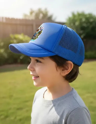 Jockey Personalizado Video Juego Bloque Pixel Niño Ajustable Azul S Videojuegos Bloques