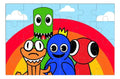 Puzzle Rompecabezas Rainbowfriends Roblox Niños Regalo