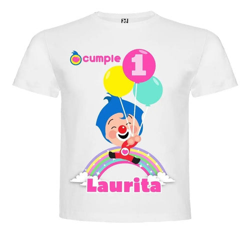 Polera Plim Plim Cumpleaños Personalizada Niñas Algodon