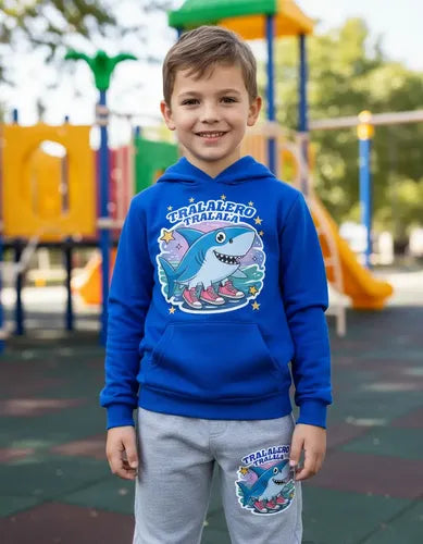 Buzo Tralalero Tralala Niño Pantalon Poleron Flex Conju